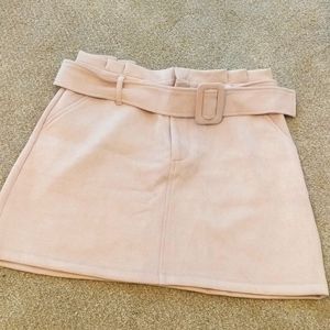 Suede skirt